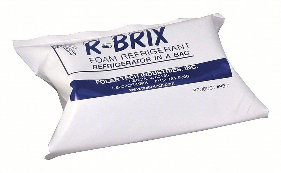 FREEZER PACK,7.5 .,4" L,2-1/4" W,PK12