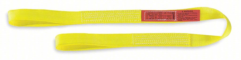 WEB SLING,FLAT EYE,4 FT L,9,600 LB CAP.