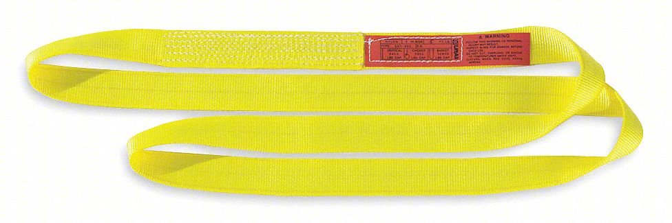 WEB SLING,ENDLESS,10 FT L,9,600 LB CAP.
