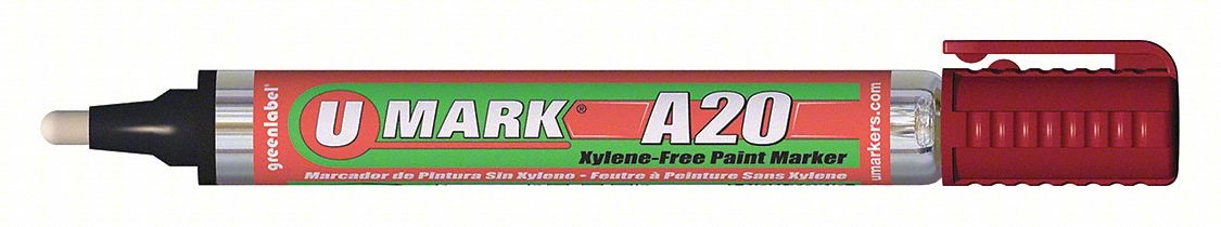 Paint Marker with Reversible Tip,Red