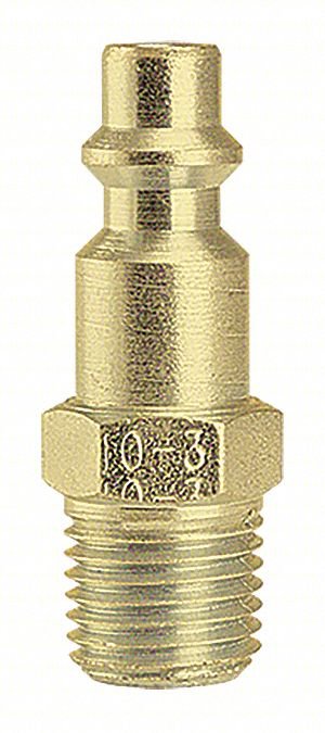 Industrial Plug,1/4" MPT,Brass