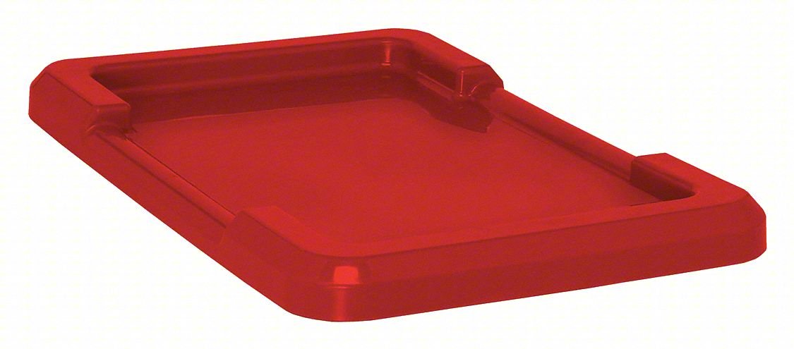 Lid,Red,Polypropylene,25 1/8 in