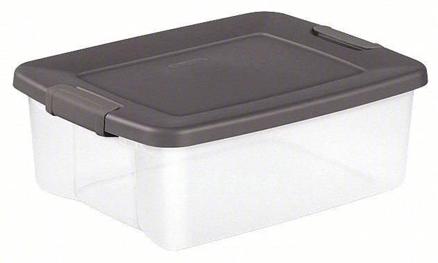 STORAGE TOTE: 6.3 GAL, 19 7/8 IN X 15 1/