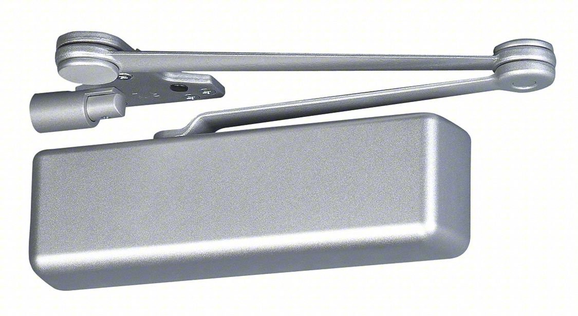 Door Closer,Silver,12-1/4" Housing L