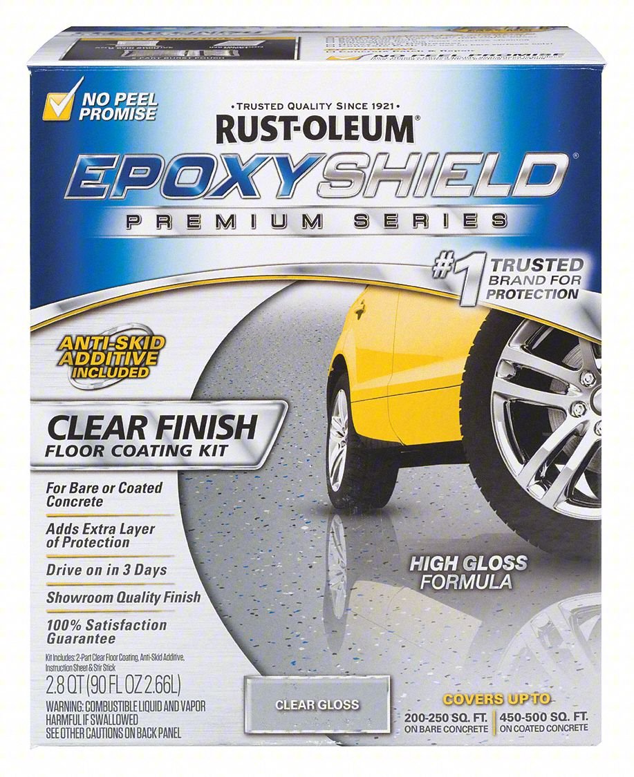 Floor Coating Kit,Clear,1 gal