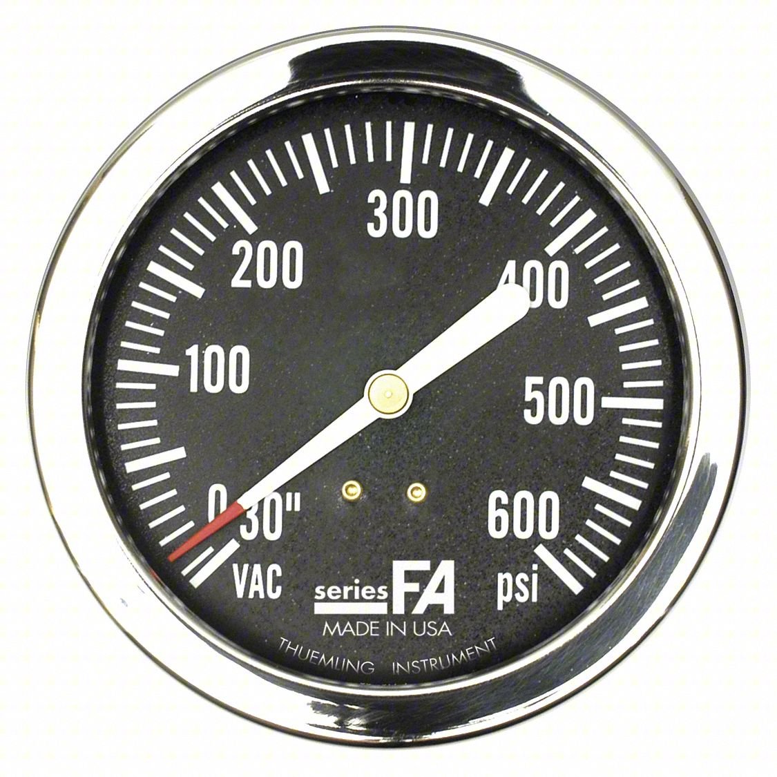 Compound Gauge,0 to 400 psi,3-1/2" Dial