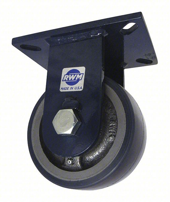 PLATE CASTER: RIGID, POLYURETHANE, 6 IN