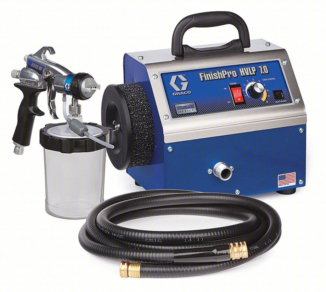 HVLP Paint Sprayer,4 Stages,1 qt. Tank