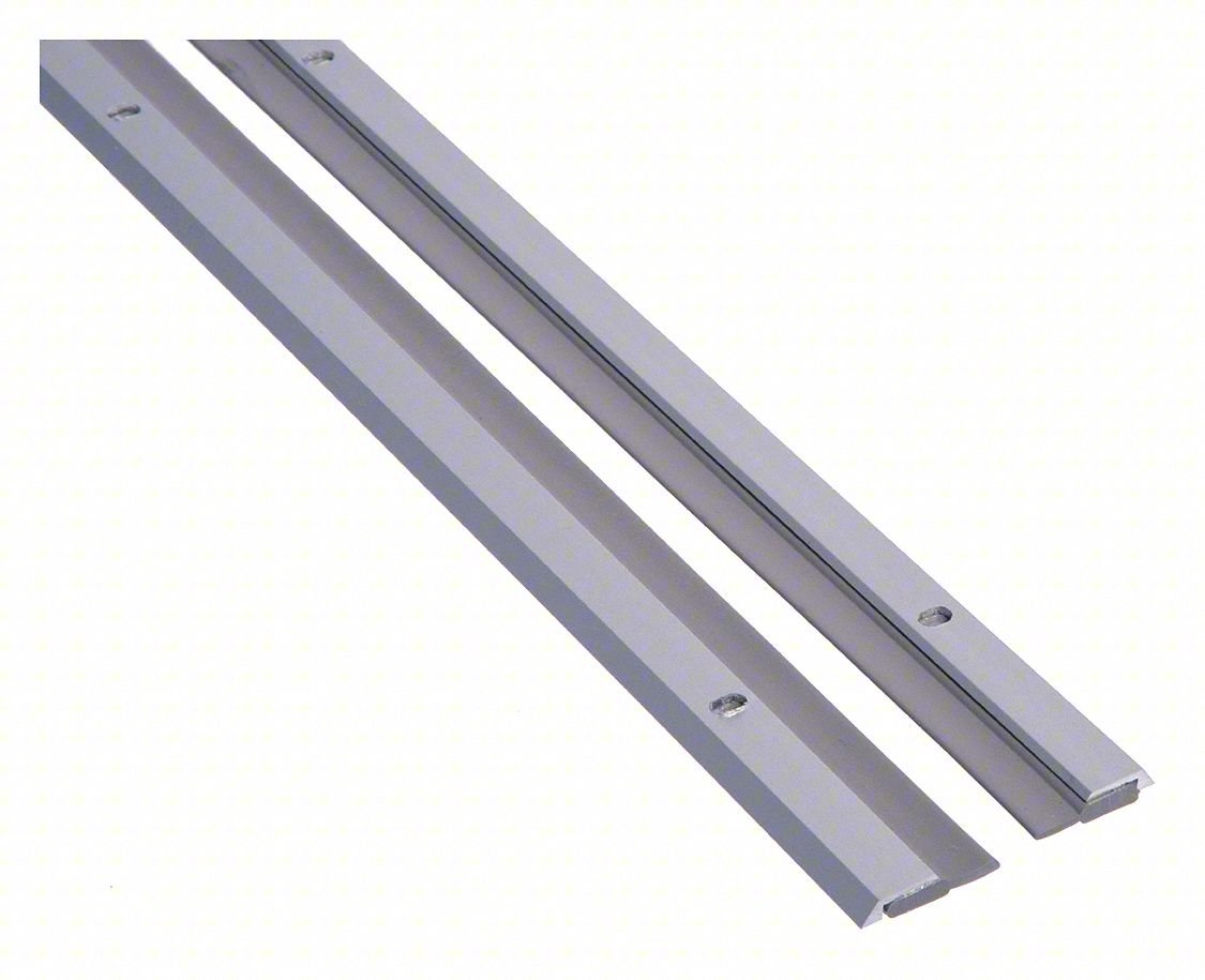 DOOR WEATHERSTRIPPING,SILVER,8 FT L