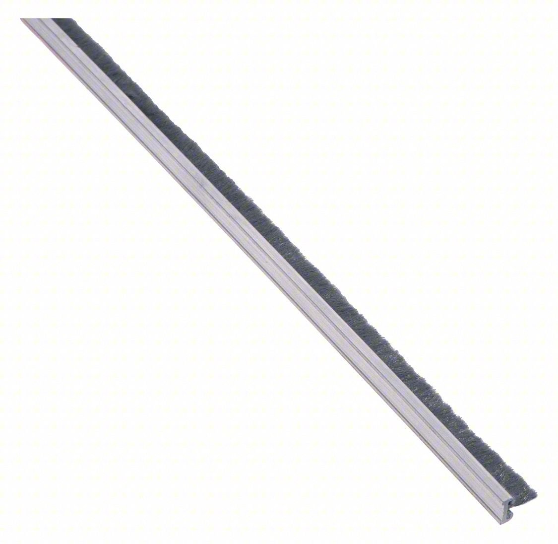 DOOR WEATHERSTRIPPING,SILVER,8 FT L