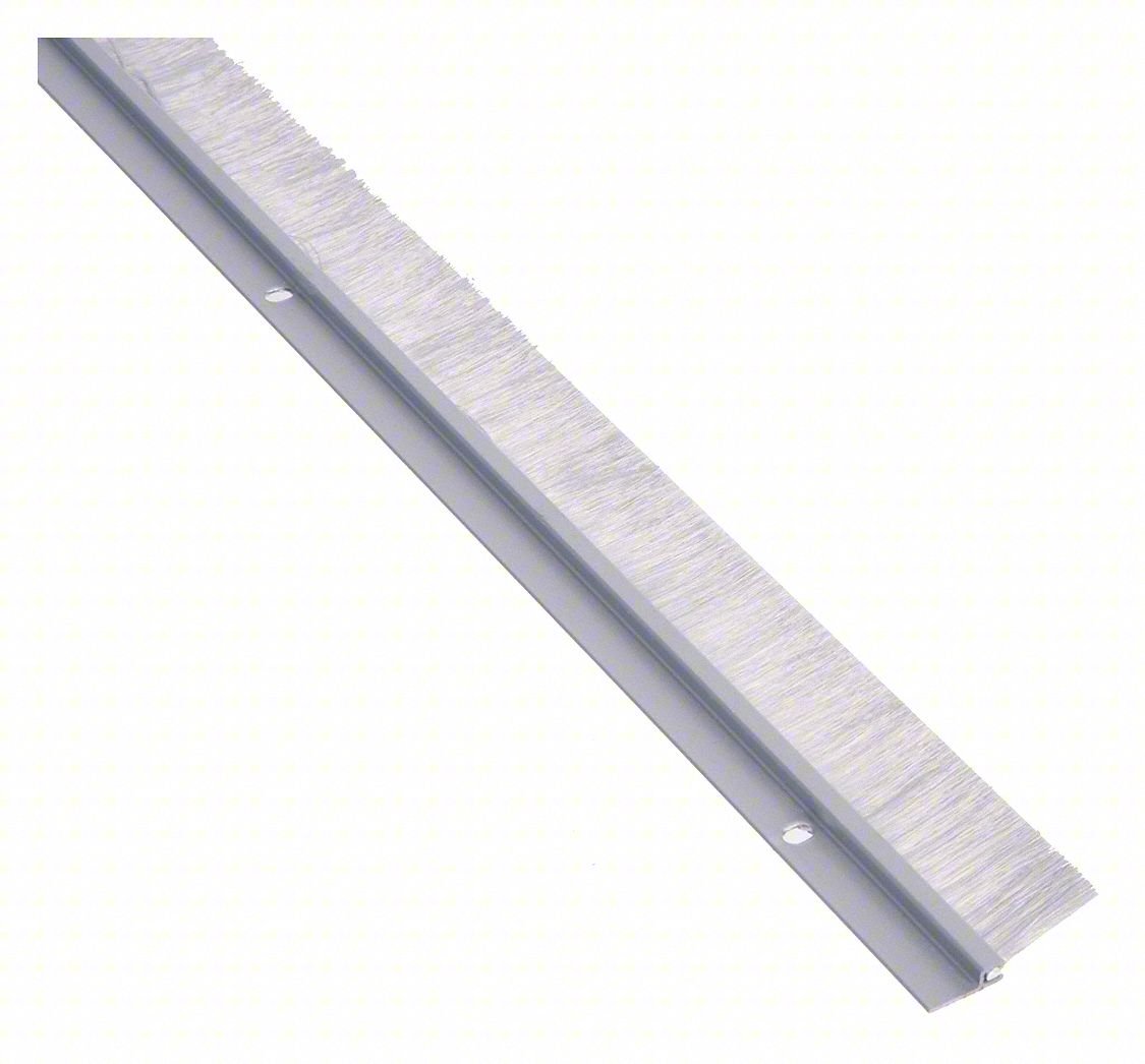 DOOR WEATHERSTRIPPING,SILVER,8 FT L