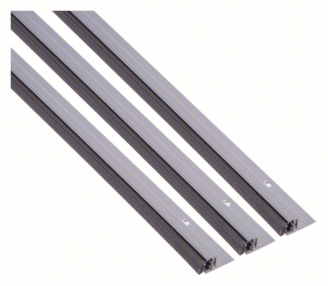 DOOR WEATHERSTRIPPING,SILVER,7 FT L