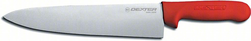 Chef Knife,8" L,SS Blade,Red