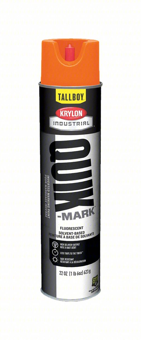 Marking Paint,25 oz,Fluorescent Orange