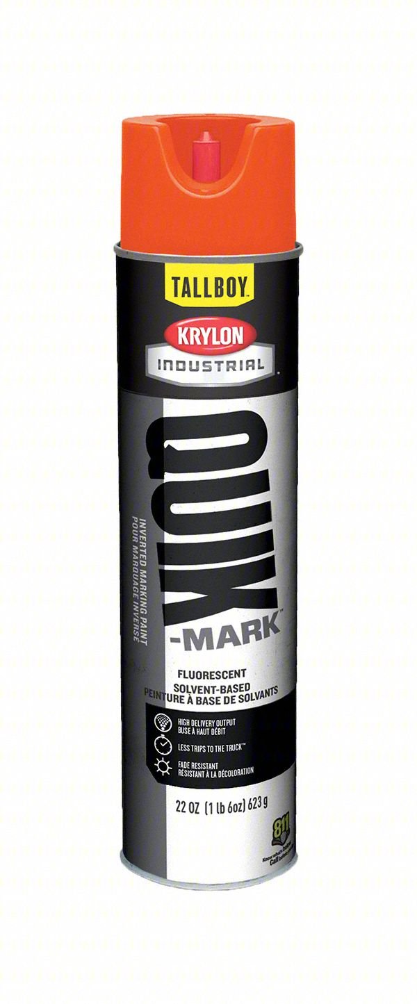 Marking Paint,25oz,Fluorescent RedOrange
