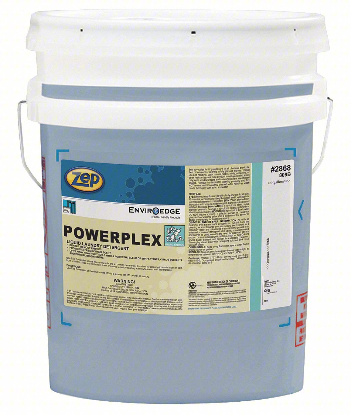 LAUNDRY DETERGENT,BUCKET,5 GAL,BLUE