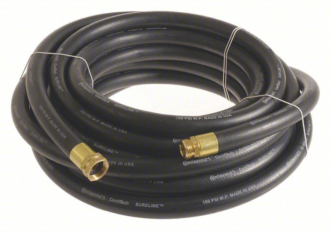 Garden Hose,1" ID x 25 ft.,Black
