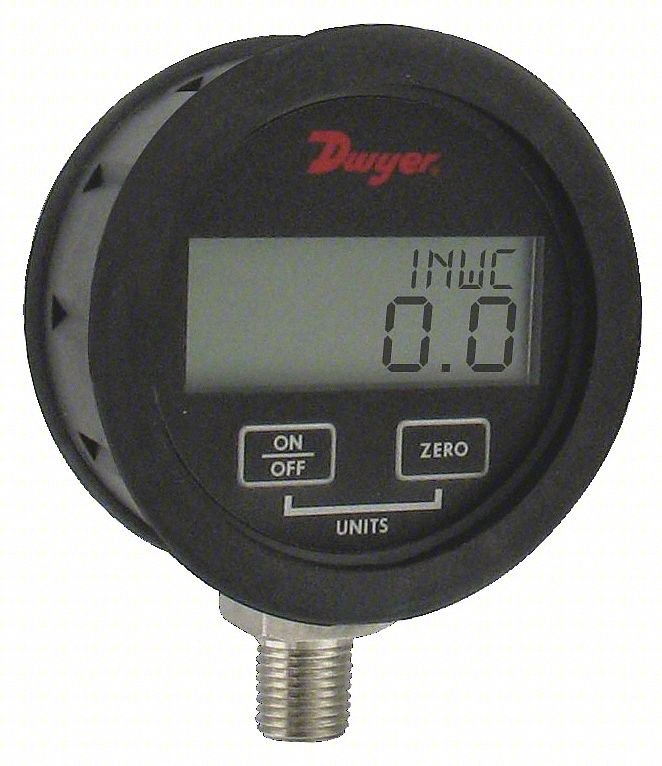Digital Vacuum Gauge,3" Dial Size,Black
