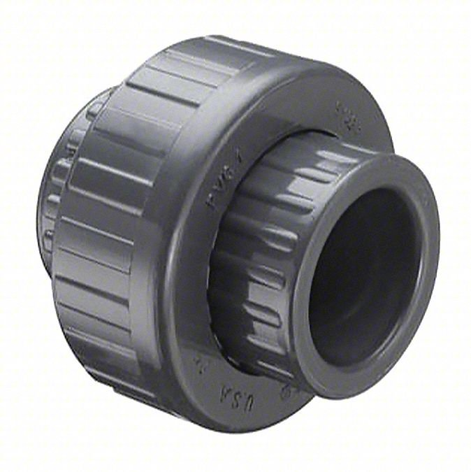 Non-Threaded PVC Union,Fitting 2-3/32" L