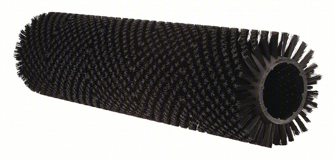 FLOOR MACHINE BRUSH,12 IN DIA,BLACK