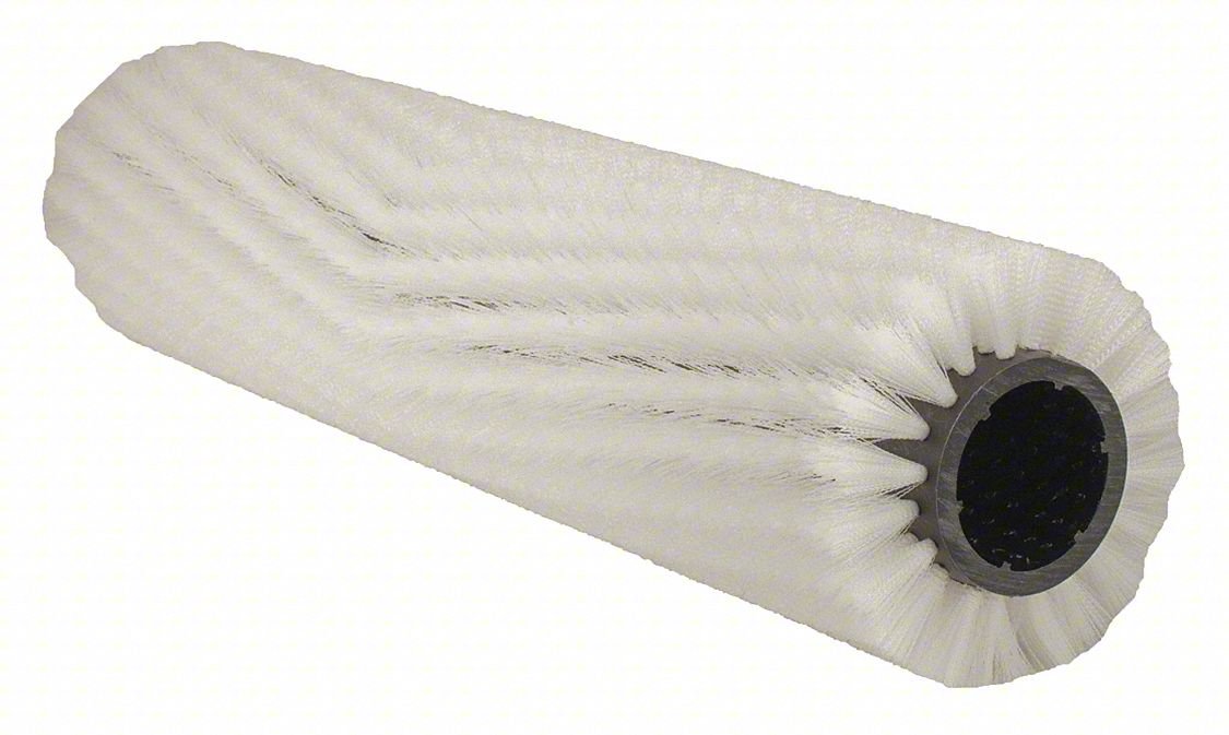 FLOOR MACHINE BRUSH,9 IN DIA,WHITE