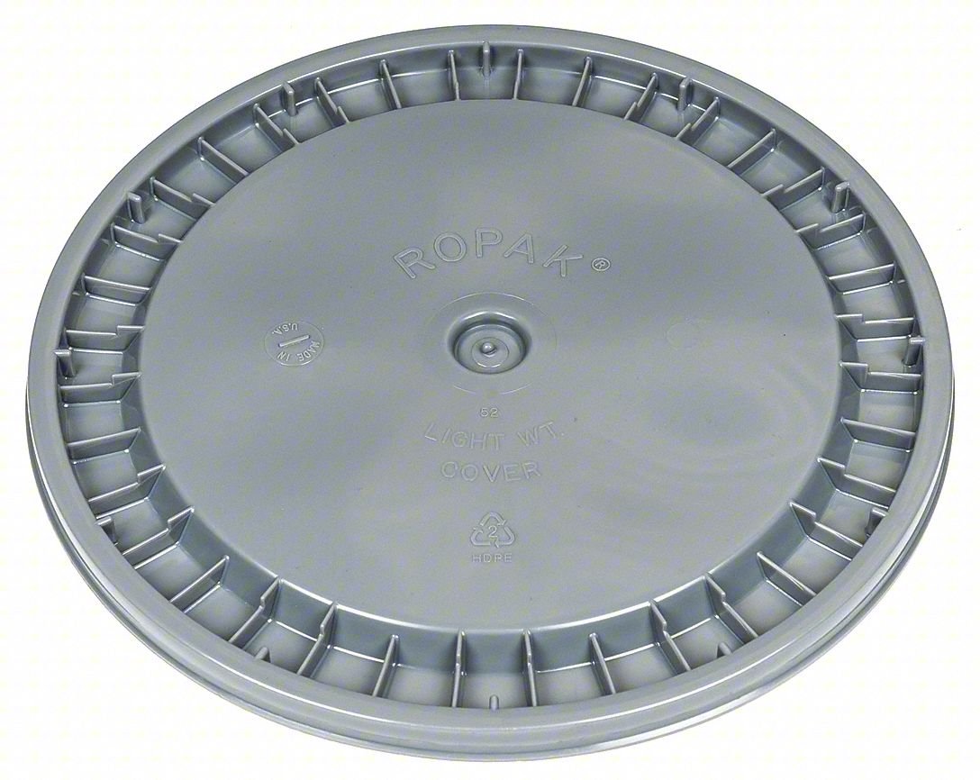 Plastic Pail Lid,Gray,Plastic