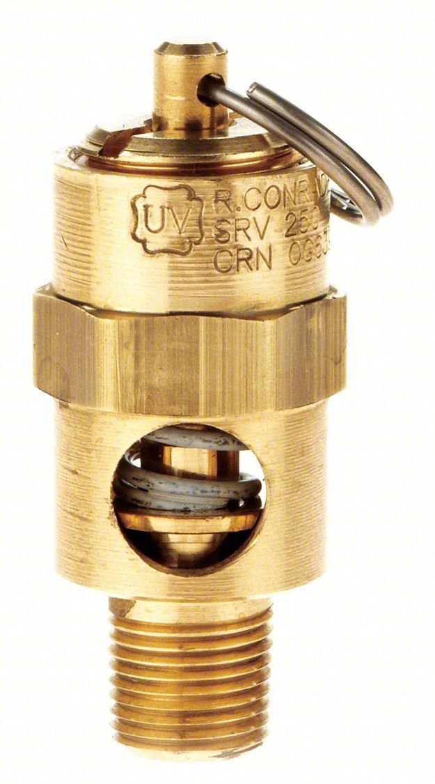 SAFETY VALVE,1/8" (M) NPT INLET
