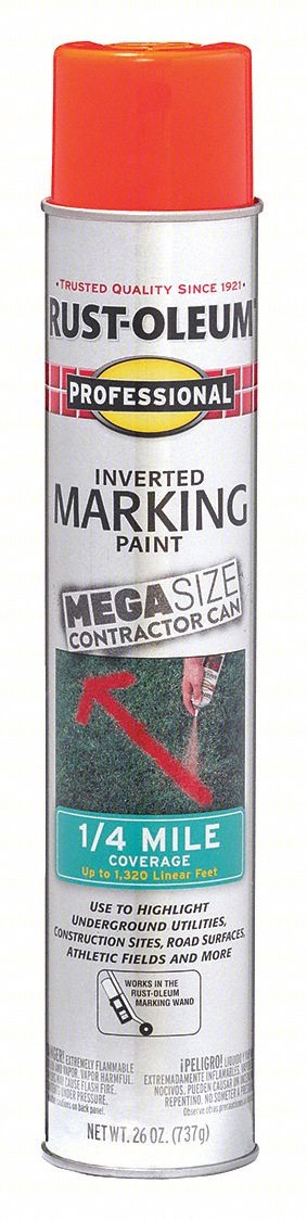 Marking Paint,26oz,Fluorescent RedOrange