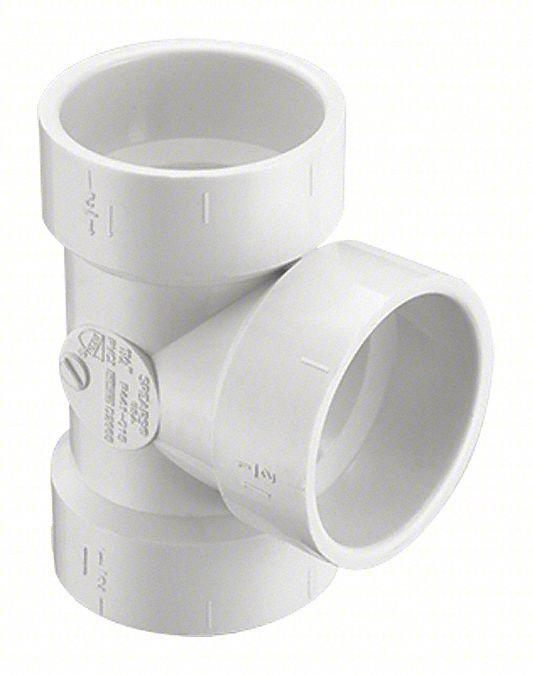 Bull Nose Tee,Schedule DWV, 6 x 6 x 6 in