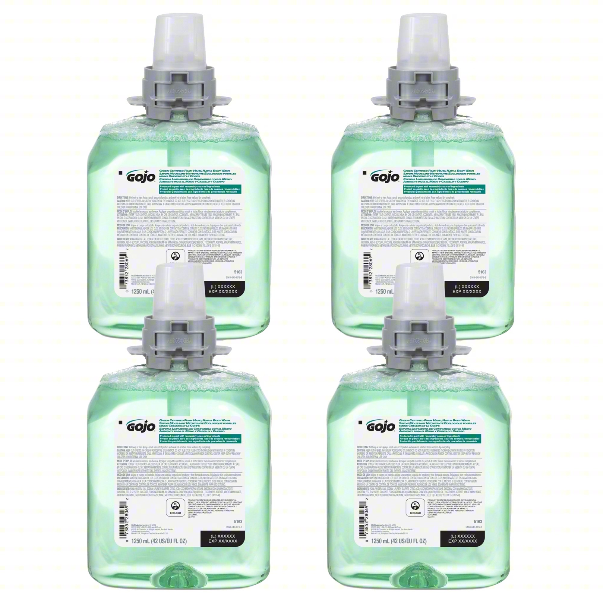 BODY WASH/SHAM COMBO,1250ML,CUCMELON,PK4