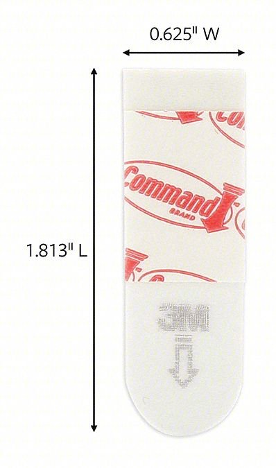 SMALL POSTER STRIP,WHITE,FOAM,PK256