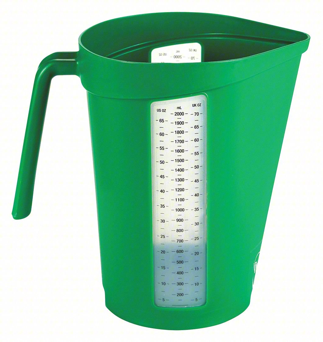 Measuring Cup,2 qt.,Polypropylene,Green