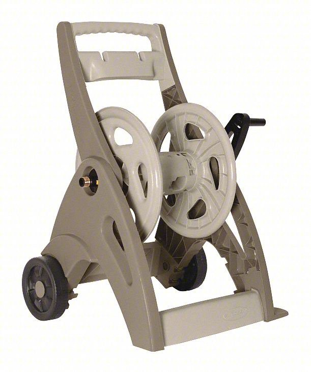 Garden Hose Reel,Cart,15 in,Resin