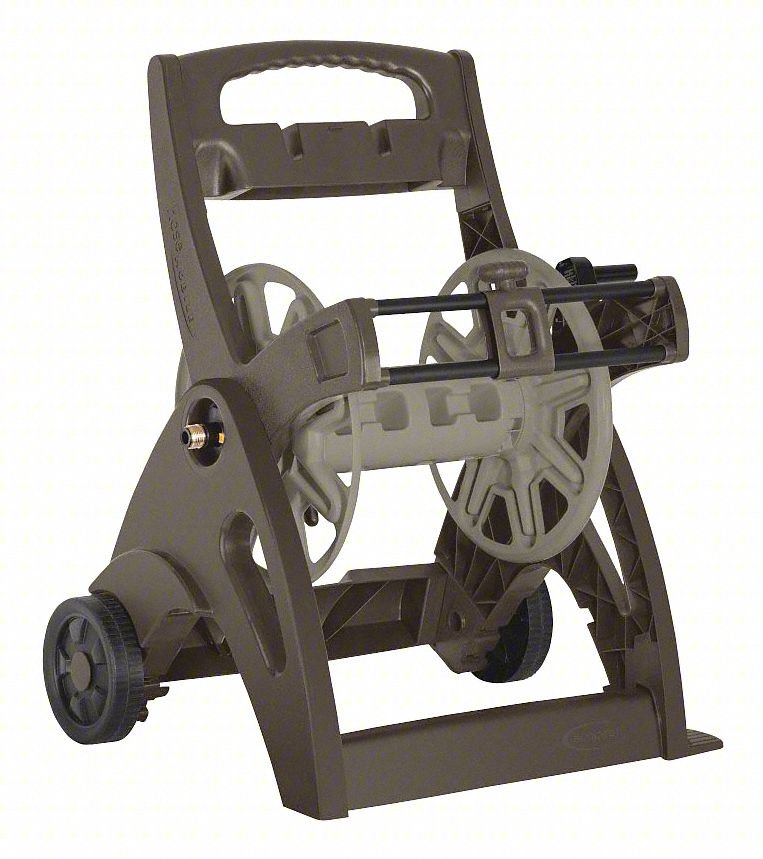 Garden Hose Reel,Cart,15 in,Resin