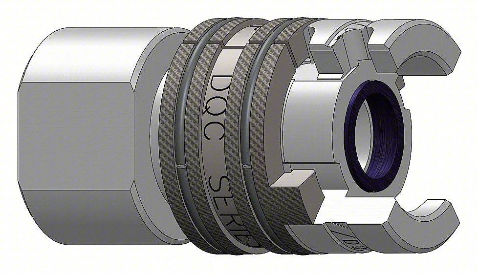 Quick Connect,Socket,1/2" Body,1/2"-14