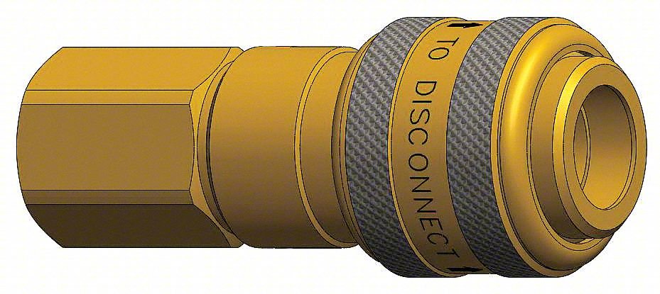 Quick Connect,Socket,3/8" Body,1/4"-18
