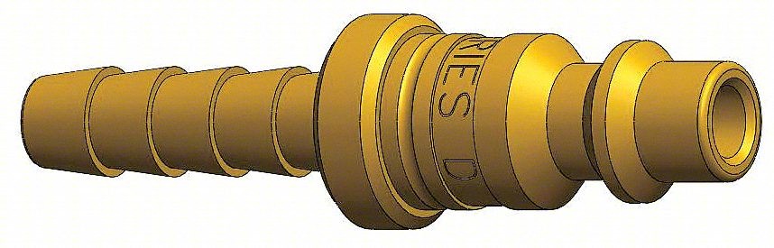 Quick Connect,Plug,1/4" Body,1/4" Barb