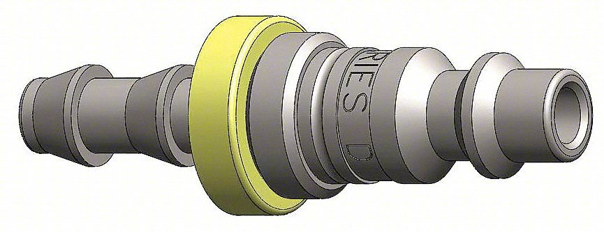 Quick Connect,Plug,1/4" Body,3/8" Barb