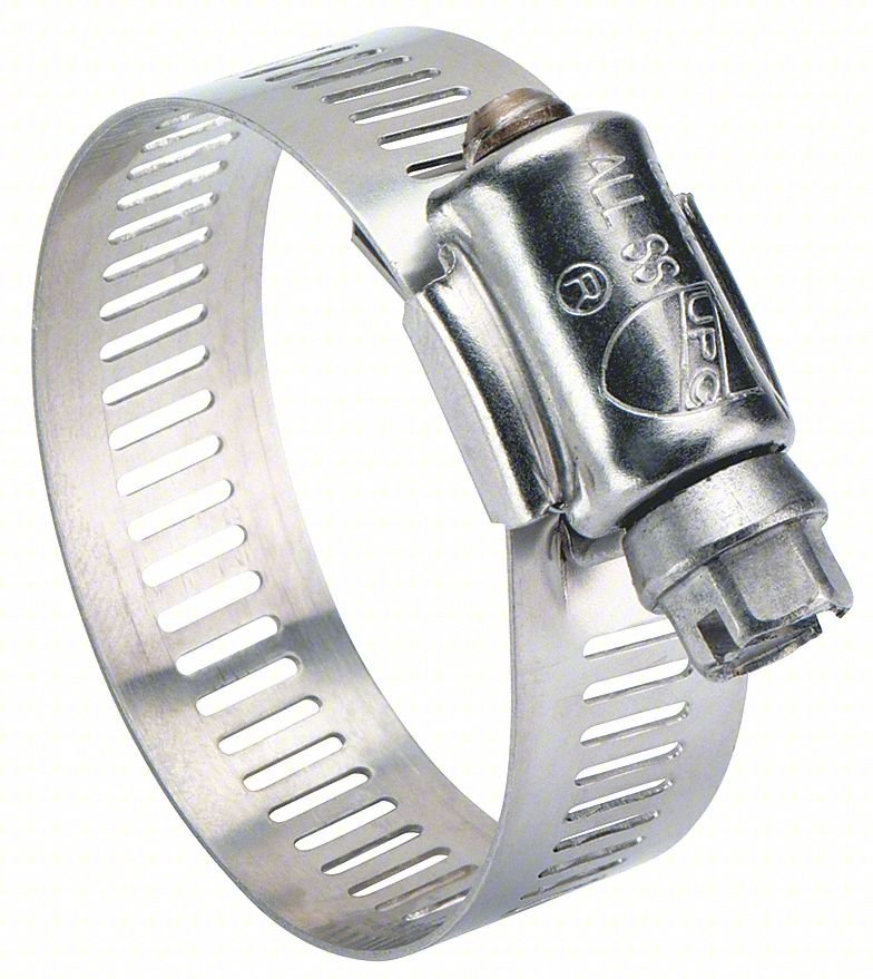 Worm Gear Hose Clamp,9/16"W,1.75"ID,PK10