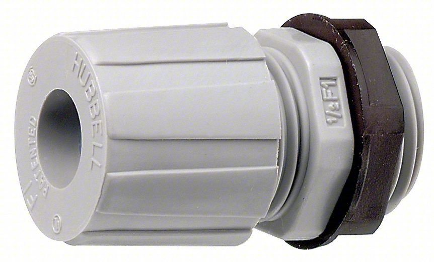 LIQUID TIGHT CORD CONNECTOR: NYLON, 1/2