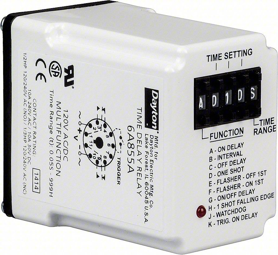 MULTIFUNTIMEDELAYRELAY, 24VAC/DC, 11PINS