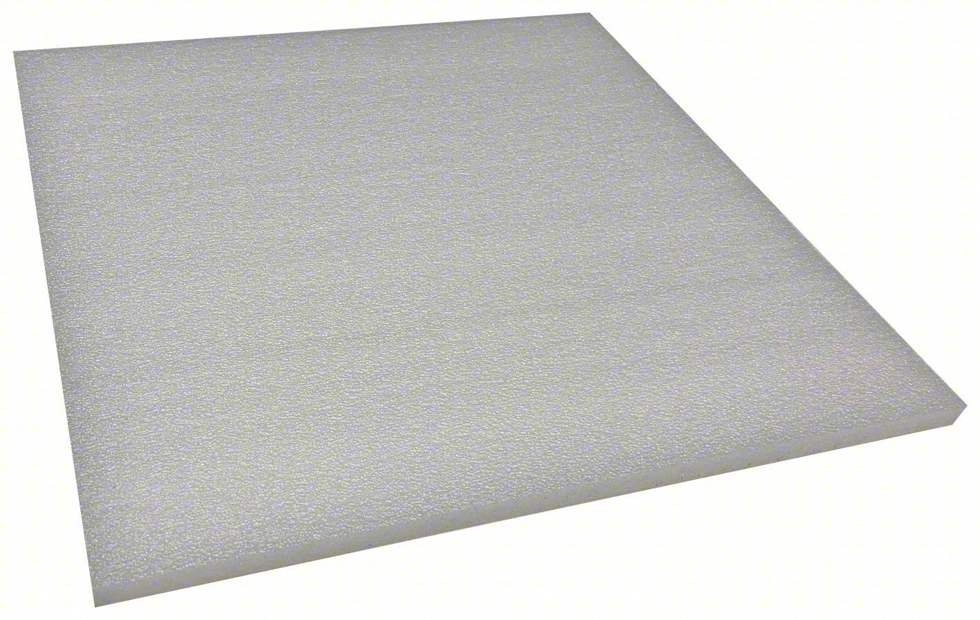 Polyethylene Sheet,L 4 1/2 ft,White