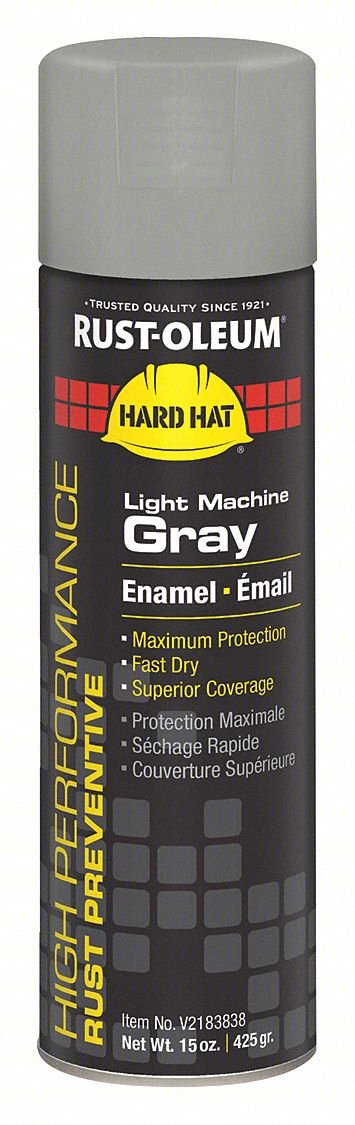 Spray Paint,Light Machine Gray,15 oz.