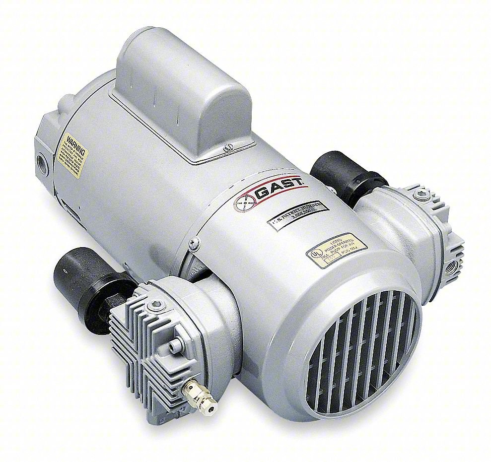 Piston Air Comp/Vacuum Pump,0.5 hp
