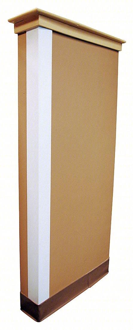 CORNER GUARD, WHITE, SMOOTH, PVC, 4 FT H