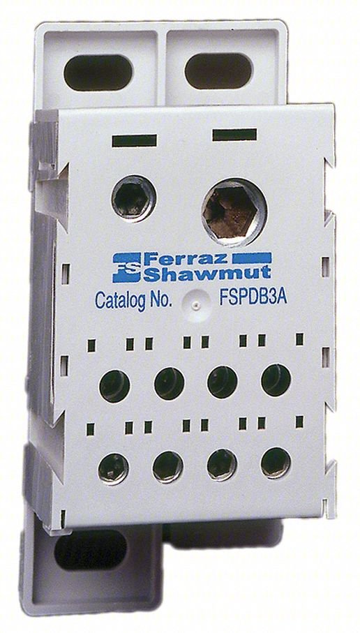 Power Distr Block,Al,1500V DC