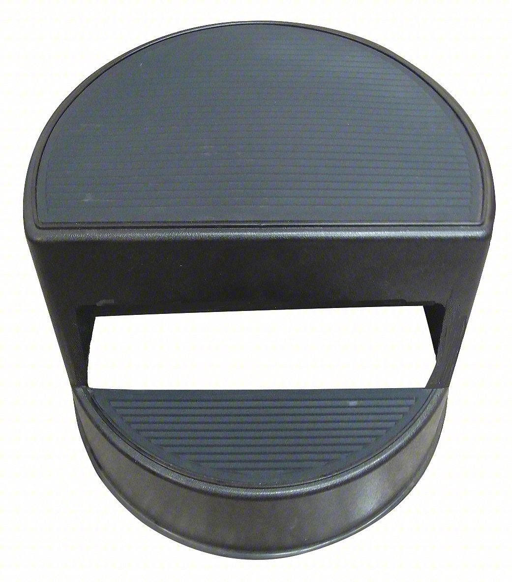 Office Step Stool,9-1/2inH,350lb,Plstic