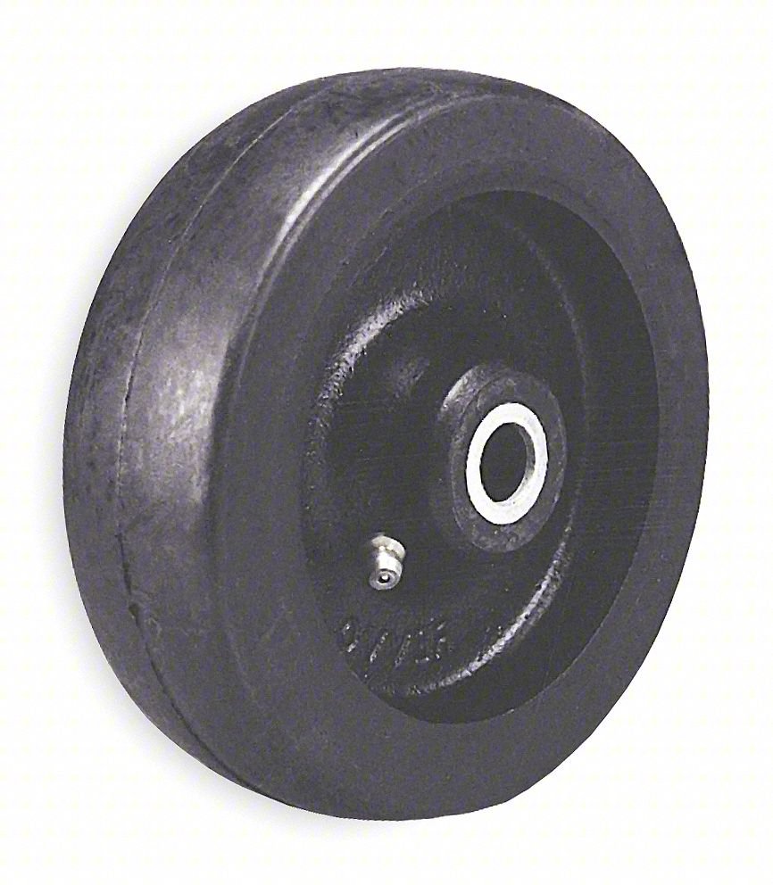 CASTER WHEEL,10"DIA,1,350 LB,BLACK