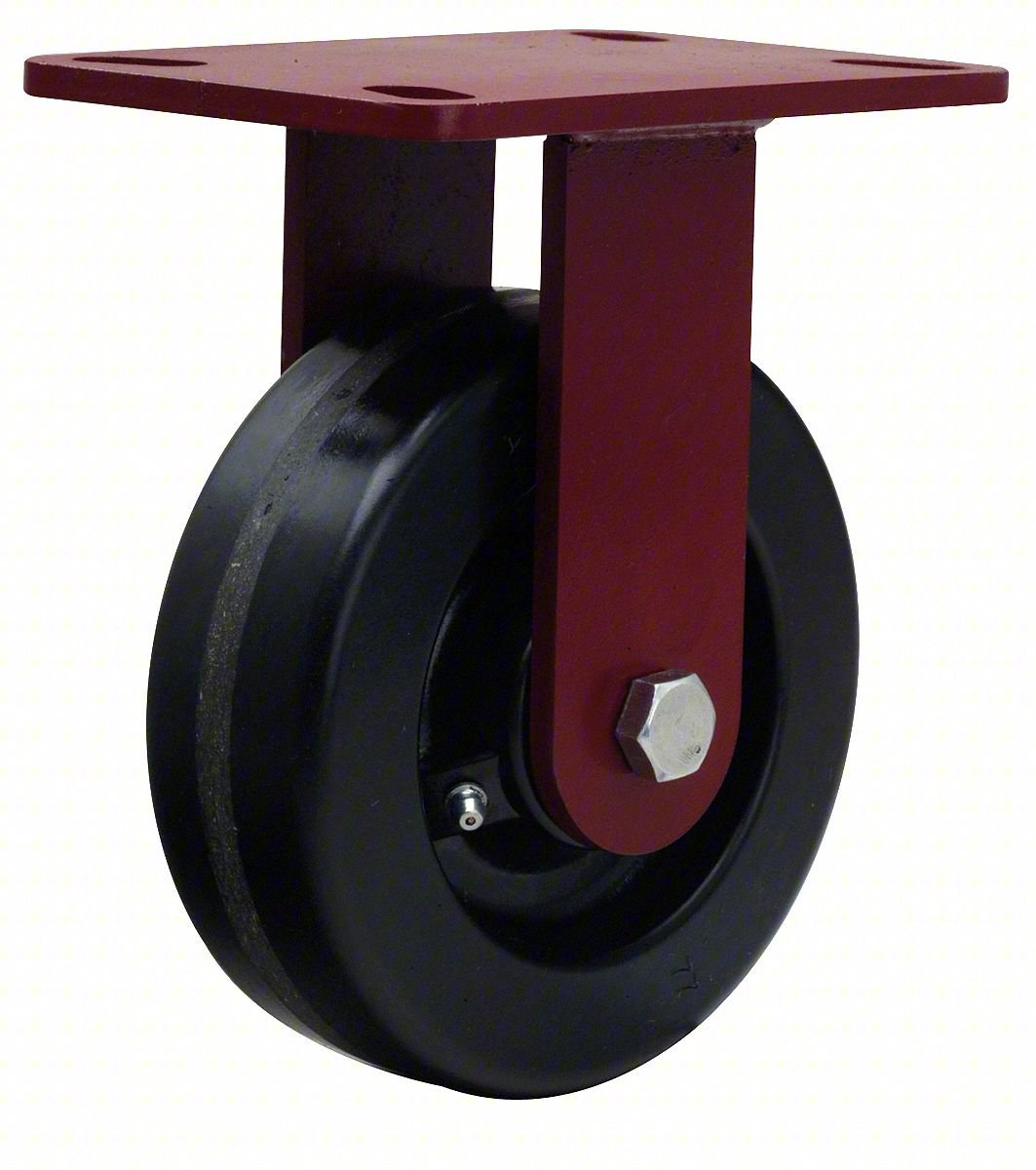 PLATE CASTER,RIGID,PHENOLIC,7 3/4"H