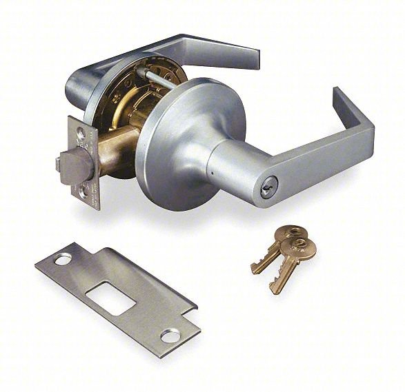 DOOR LOCKSET: OFFICE LEVER LOCKSETS, CHR
